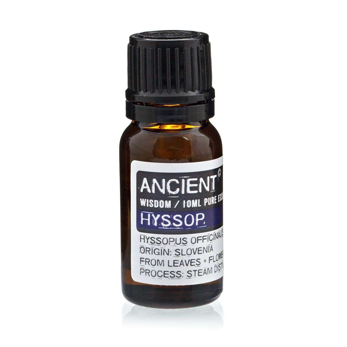 10 ml bottle of Hyssop Essential Oil from Slovenia with steam distillation process