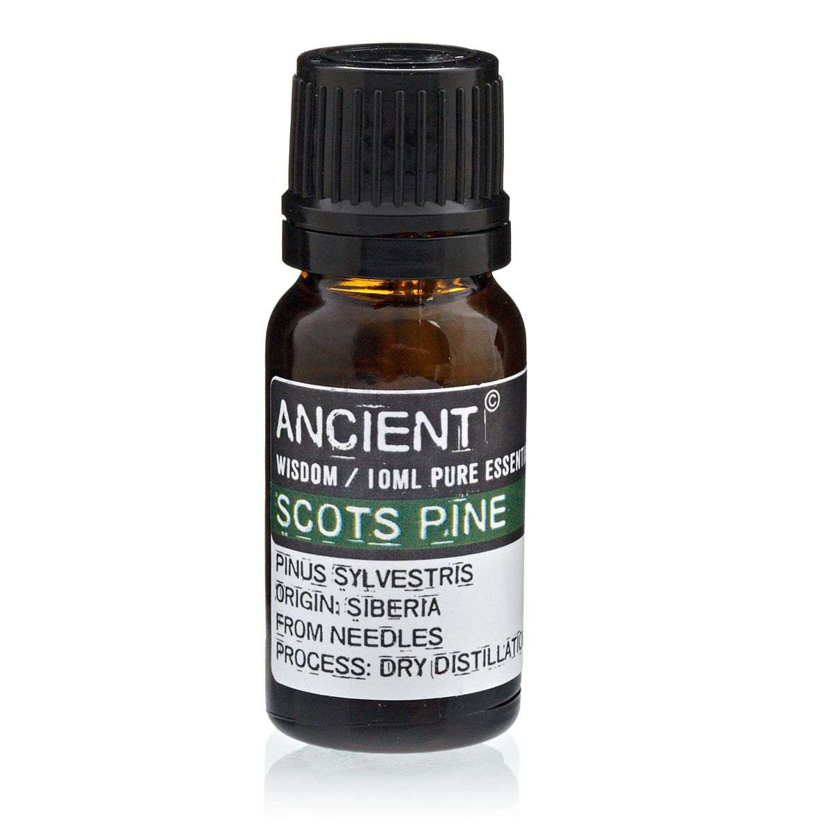 10 ml bottle of Pine Sylvestris Essential Oil from Siberian pine needles