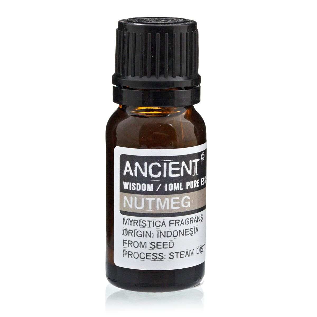 10 ml bottle of Nutmeg Essential Oil Myristica Fragrans from Indonesia steam distilled