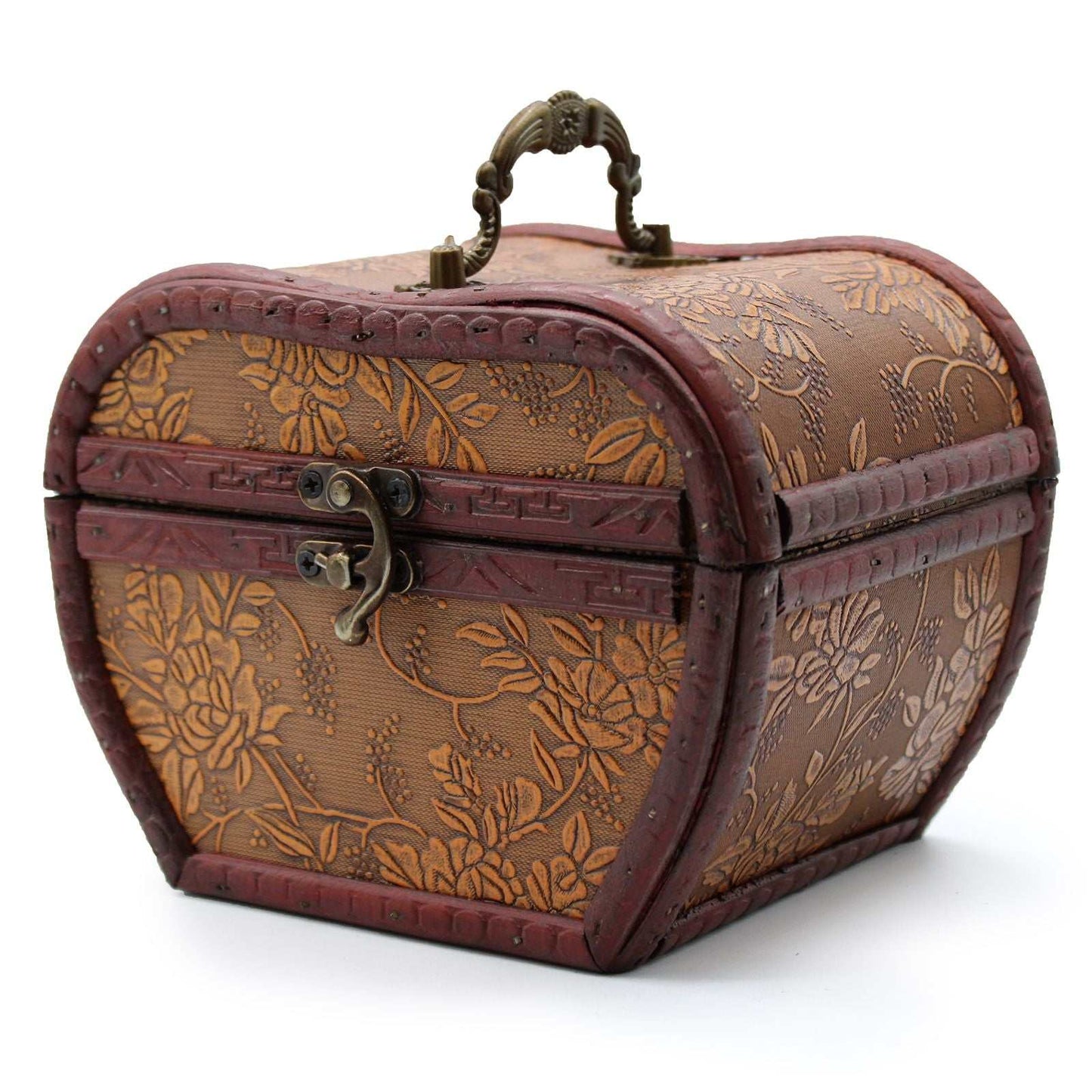 Apple 1920's style vintage box with brass fittings and colonial design