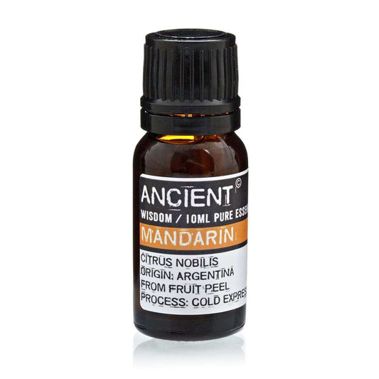 10 ml bottle of Mandarin Essential Oil with orange peel extract from Italy