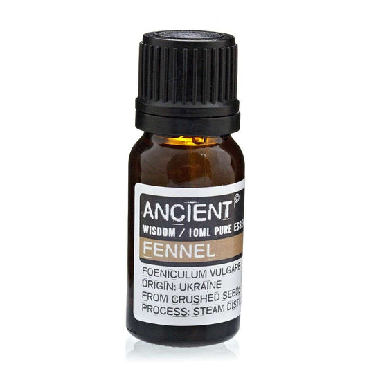 10 ml bottle of Fennel Essential Oil with crushed seeds extracted by steam distillation from Ukraine