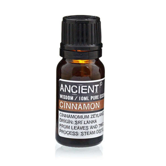 10 ml bottle of Cinnamon Essential Oil extracted from Cinnamomum Zeylanicum leaves and twigs