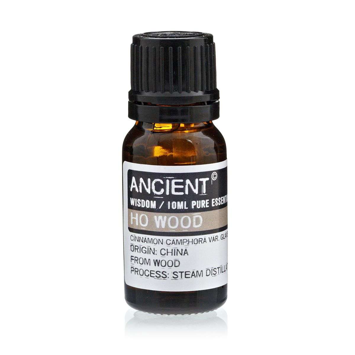 10 ml bottle of Ho Wood Essential Oil extracted from Cinnamomum Camphora wood by steam distillation from China