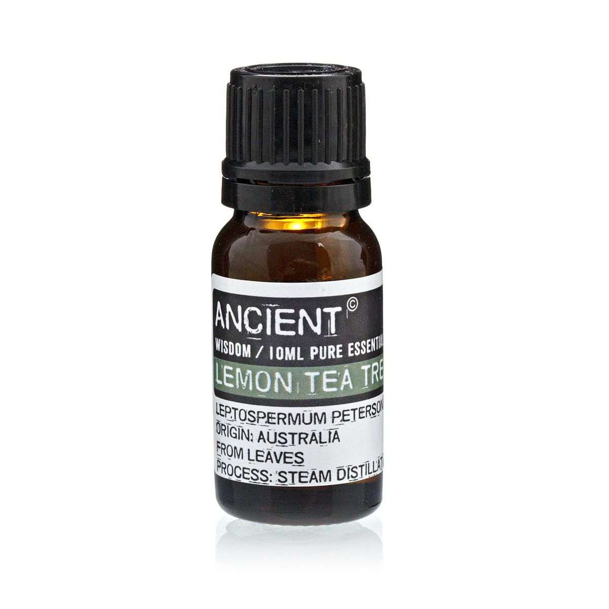 10 ml bottle of Lemon Tea Tree essential oil with fresh lemony scent and therapeutic benefits