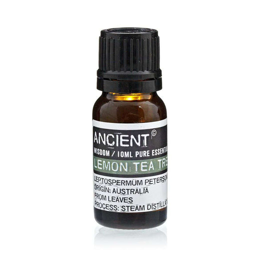 10 ml bottle of Lemon Tea Tree essential oil with fresh lemony scent and therapeutic benefits