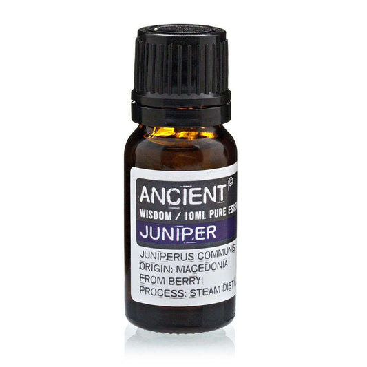 10 ml bottle of Juniperberry Essential Oil extracted from Juniperus Communis berries via steam distillation in Macedonia